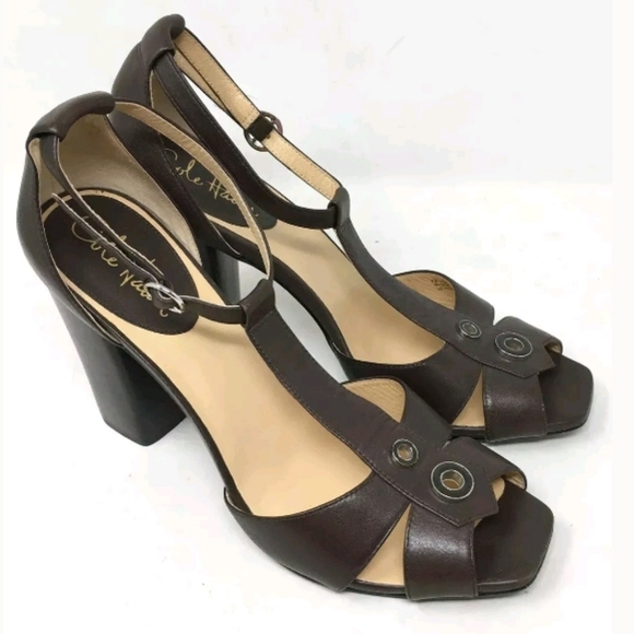 Cole Haan Shoes Cole Haan Air Womens Brown T Strap Sandals B Poshmark